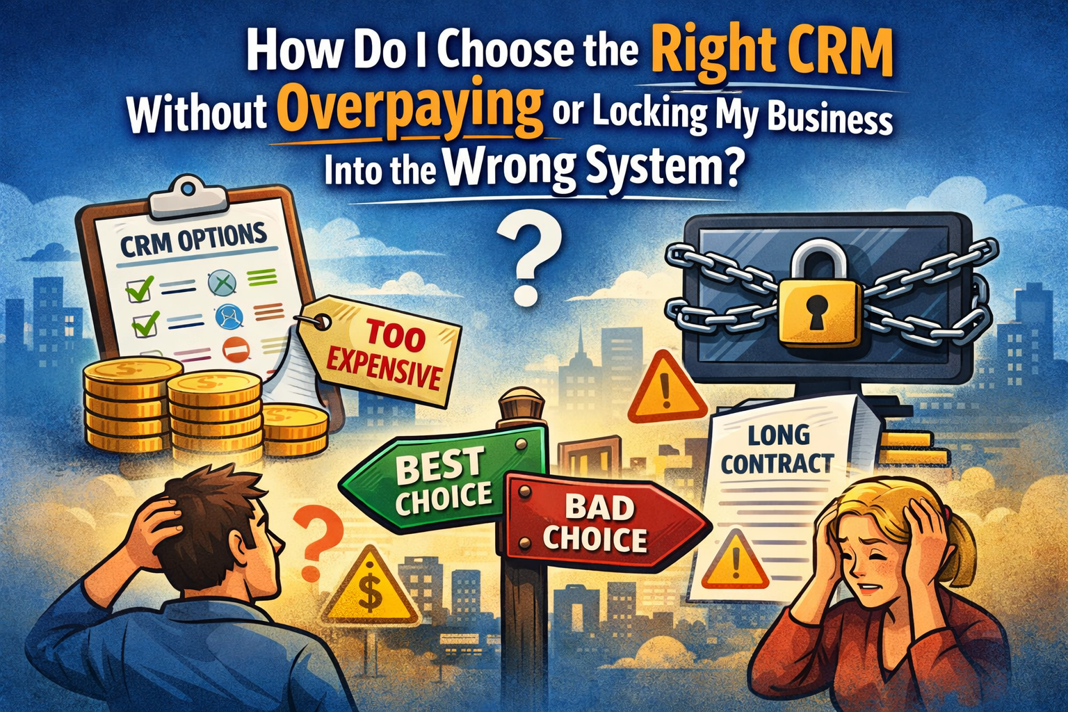 How Do I Choose the Right CRM Without Overpaying or Locking My Business Into the Wrong System?