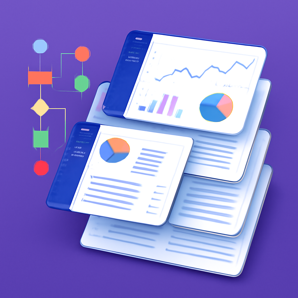 Abstract SaaS automation stack diagram