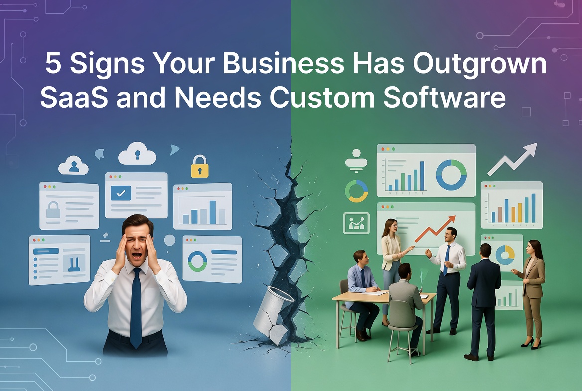 5 signs business outgrown saas needs custom software