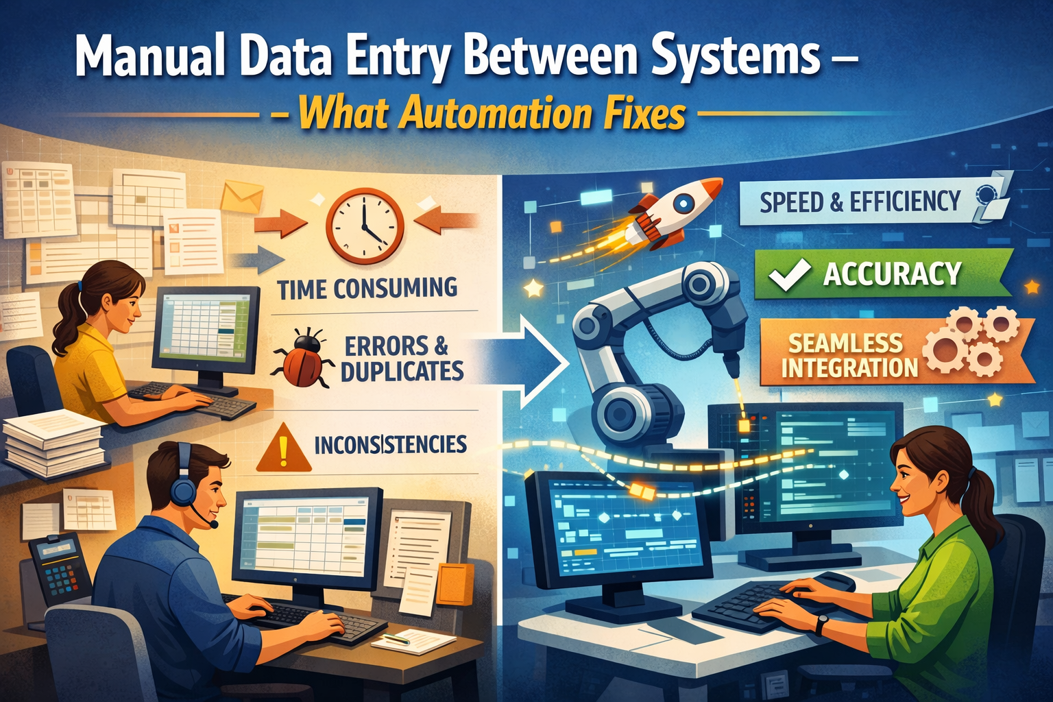 Manual vs automated data entry process