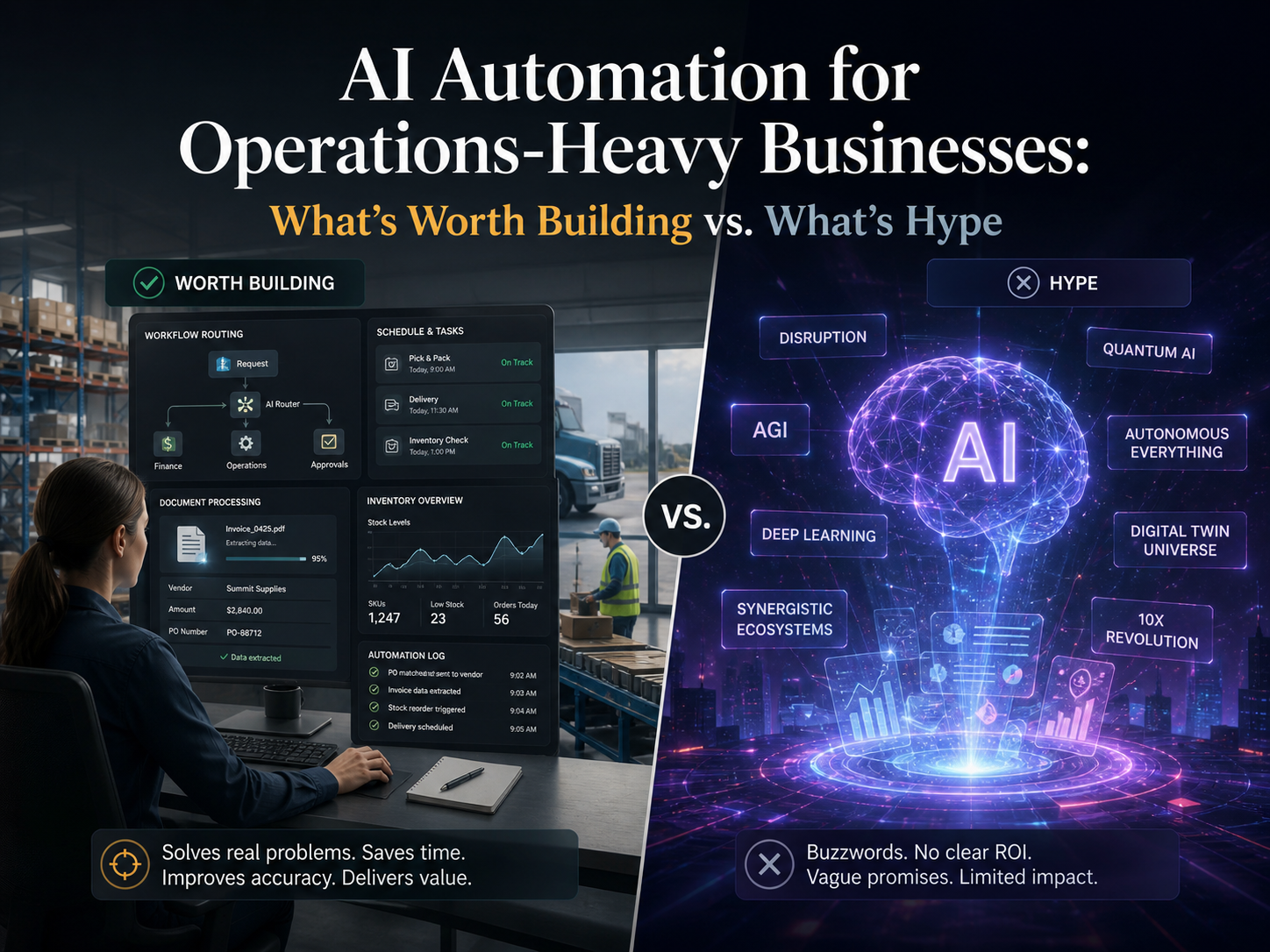 AI innovation building vs. hype