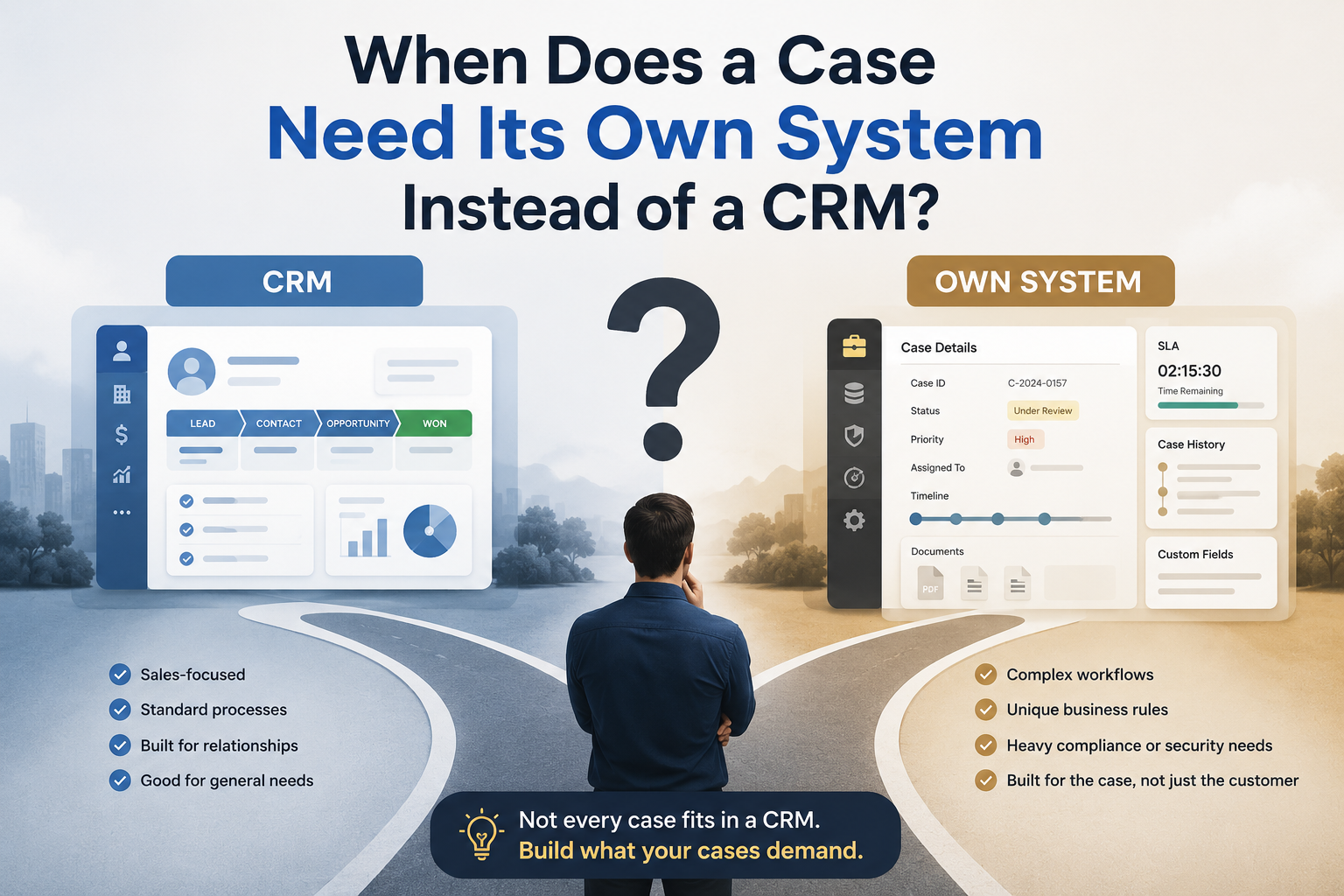 When Does a Case Need Its Own System Instead of a CRM